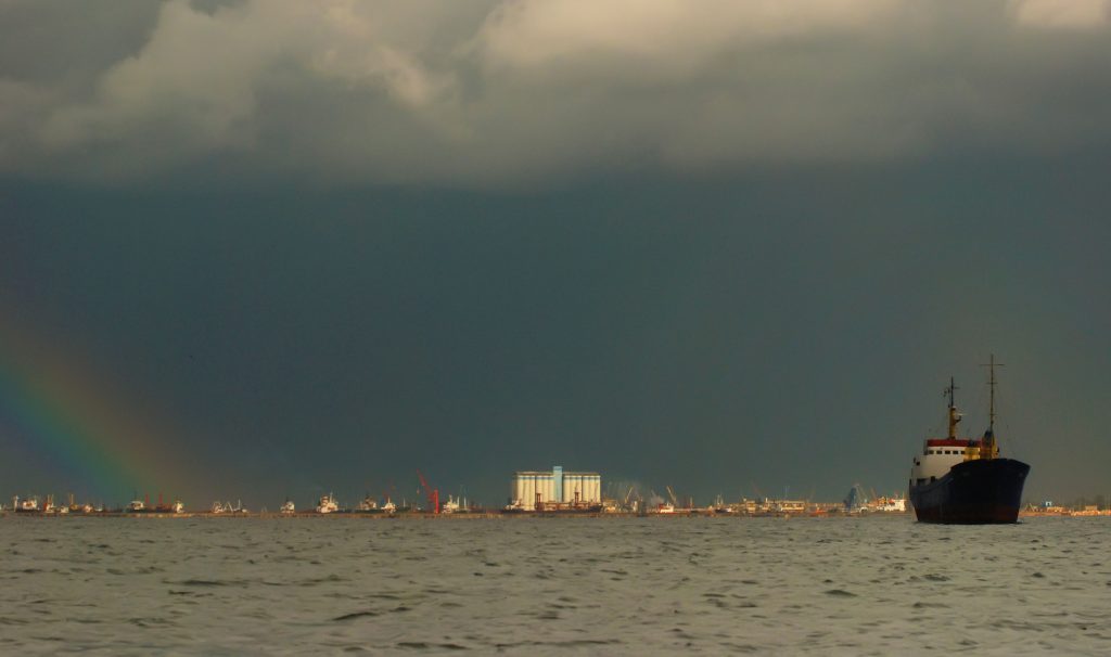 The,Ship,Leaves,The,Port,Of,Tartus.,Syria,Before,The