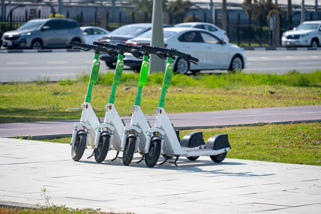 Doha,,Qatar,-,January,24,,2025:,E,Bike,Scooter,Rental